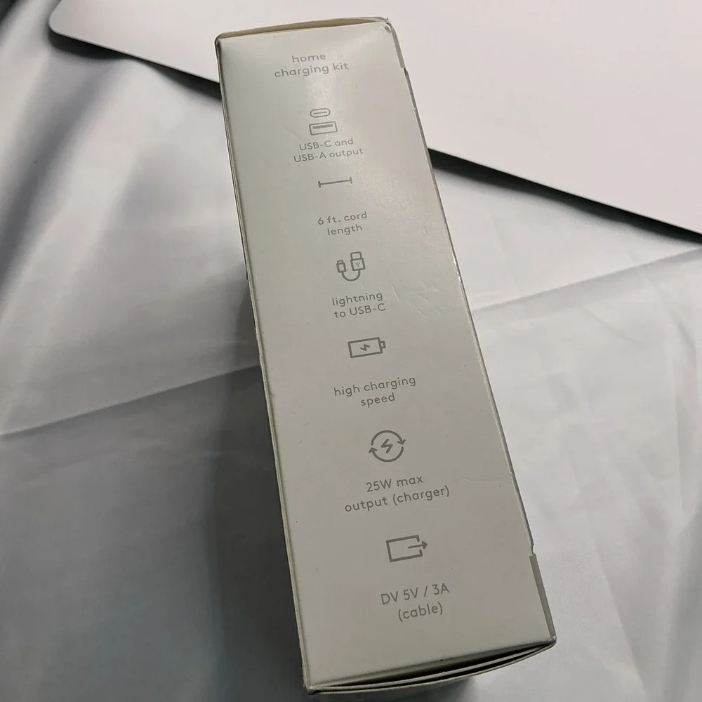 6' Lightning to USB-C Power Delivery Home Charging Kit - heyday ™